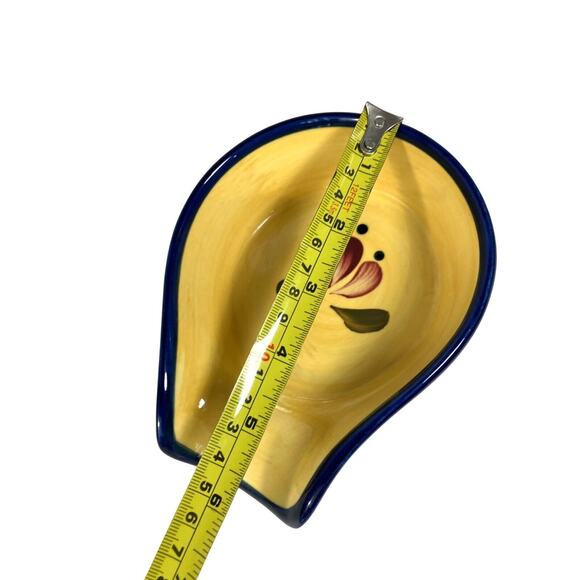 Home & Garden Party Spoon Rest Welcome Home Stoneware Lipped Vintage - Picture 3 of 6